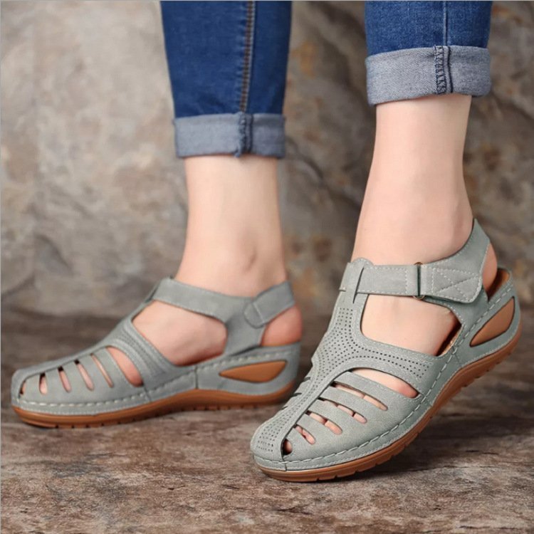 Wedges Sandals Summer Women's Round Toe Roman Shoes