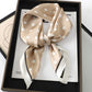 Artificial Silk Striped High-grade Korean Style Stylish Beach Arm Bag Silk Scarf