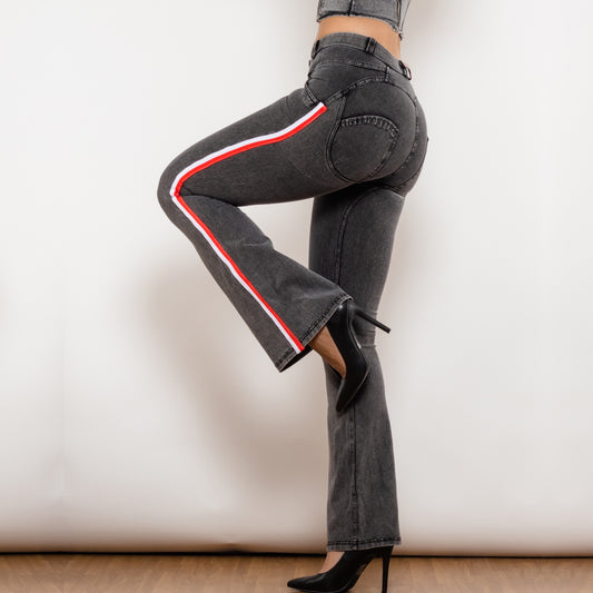 Leggings Woman Sexy Push Up Jeans Denim Flare Pants