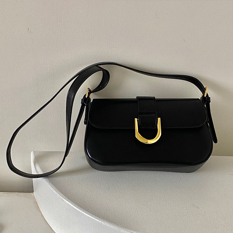 Borsa in pelle verniciata lucida di alta qualità da donna retrò