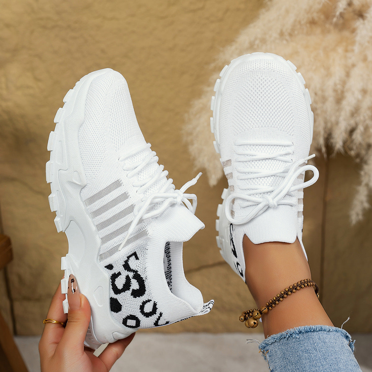 Scarpe sportive casual traspiranti alla moda in rete