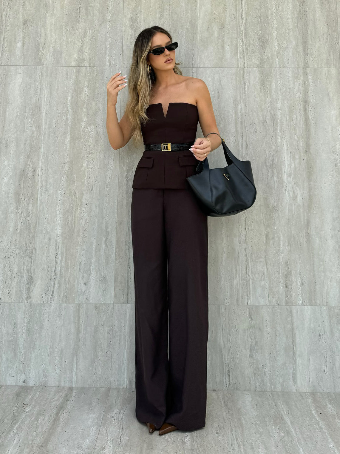 Trägerloses, kurzes Tube-Top in Unifarbe