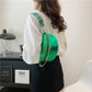 Borsa a tracolla da donna alla moda in PU con motivo in pietra, borsa a tracolla monospalla, borsa a tracolla abbinata, borsa a tracolla