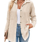 Camicia a maniche lunghe con tasca a contrasto a righe