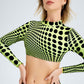 Completo con top a pois e gonna arricciata