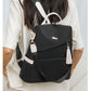 Simple Solid Color Backpack Women's Fashion Travel Backpack