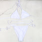 Bikini Soft Bag Low Waist Green Orange Black And White Ladies Split Swimsuit