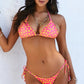 Women's Multicolor Printed Split Swimsuit Bikini