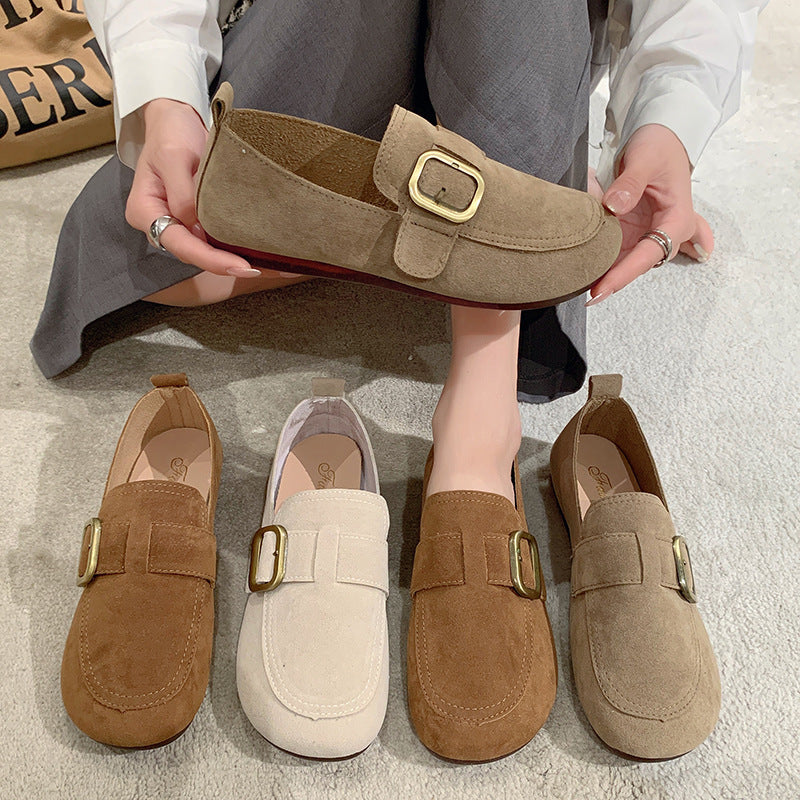 Scarpe casual basse con bocca bassa e slip-on retrò