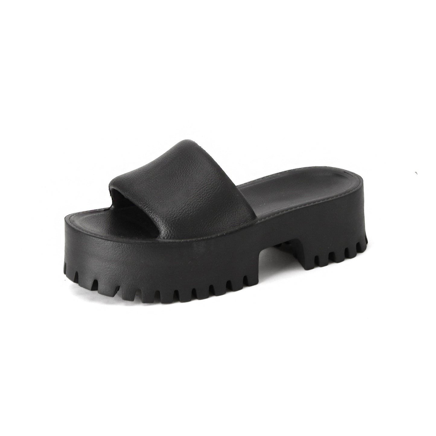 Pantofole da donna con tacco alto e plateau in EVA alla moda