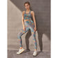Yoga Suit Two-piece Camouflage Printed For Women