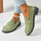 Retro Square Toe Plateau Höhe erhöhende Lederschuhe Damen Uniform Schuhe