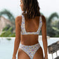 Ethnische Bikini-Bademode mit hoher Taille für Damen