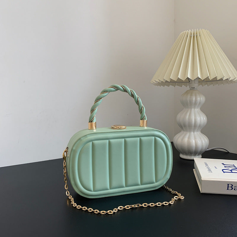Chain Box Bag Women's Fashion Simple Portable Shoulder Messenger Bag