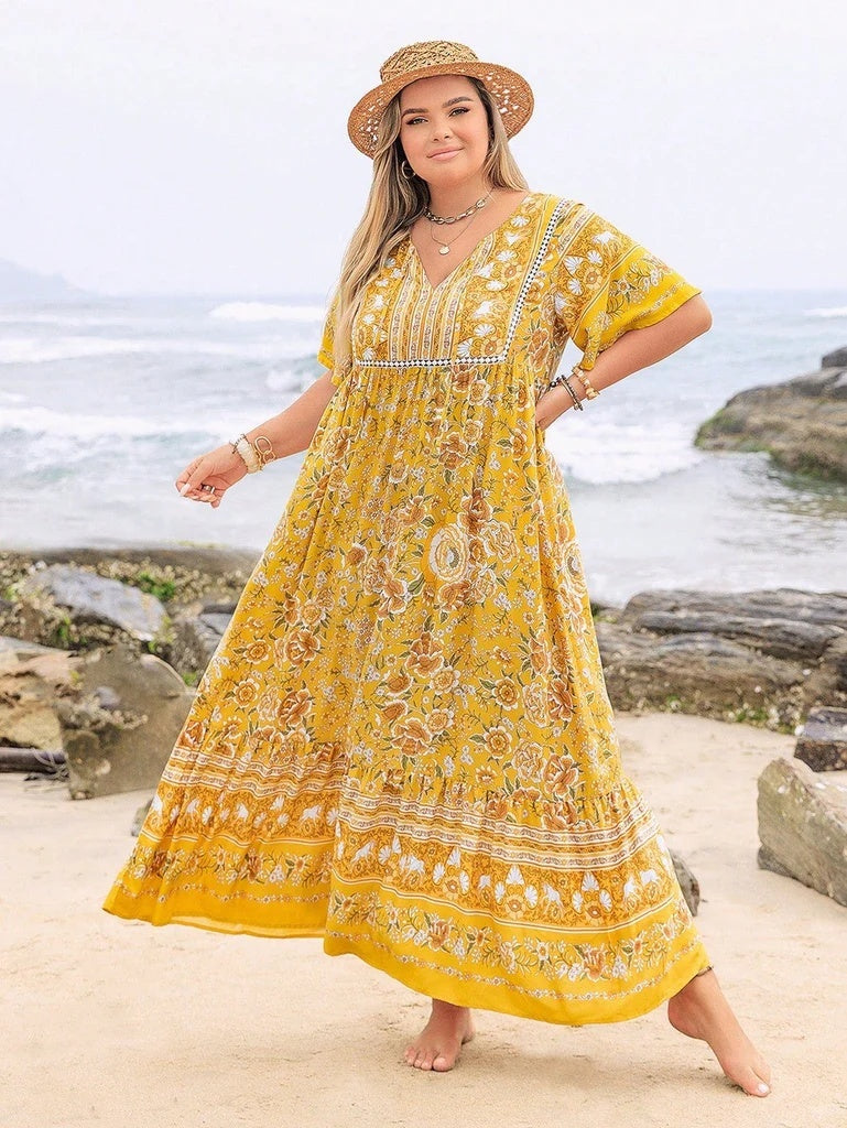 Bohemian Leisure Vacation Women's Full-length Dress