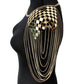 Festival Metal Chain Medieval Inspired Shoulder Pads