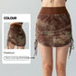 Gonne da yoga in rete tie-dye stampate da donna