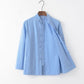 Camicia a maniche lunghe retrò etnica in cotone e lino Tang Suit