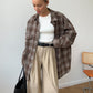 Fashion Personality Plaid Shirt For Women
