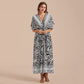 Loose Large Beach Blouse Cotton Zebra