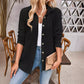 Camicia a maniche lunghe con tasca a contrasto a righe