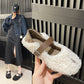 Round Head Low-cut Gommino Pumps Women