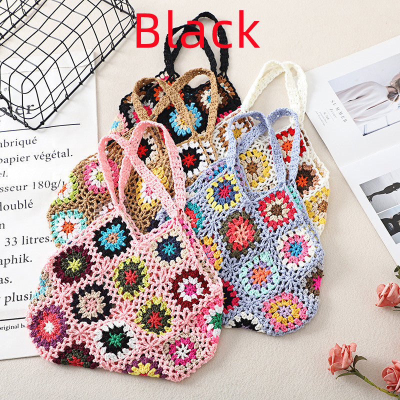 Handgemachte Häkelweb-Vintage-Hohltasche
