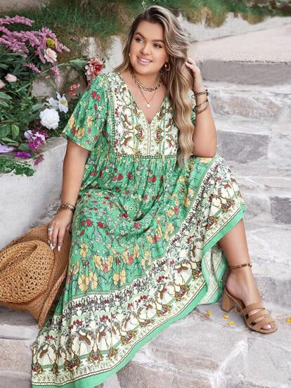 Bohemian Leisure Vacation Women's Full-length Dress