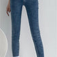 Tight High Waist And Small Feet Belly Women's Denim Trousers