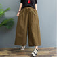 Leggings casual larghi in lino da donna