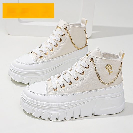 Scarpe da donna con suola spessa e rialzata
