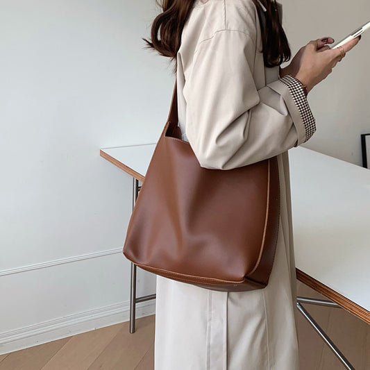 Borsa a tracolla da donna, borsa a mano alla moda, borsa a tracolla, borsa in pelle PU minimalista da donna
