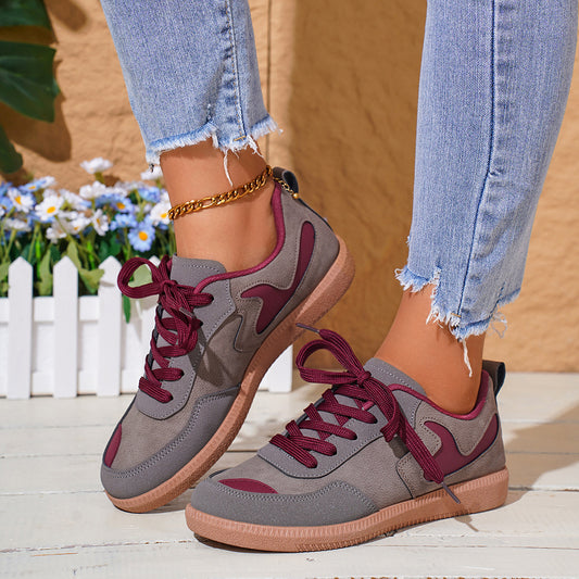 Scarpe da donna con tacco basso, leggere, suola morbida, per il tempo libero
