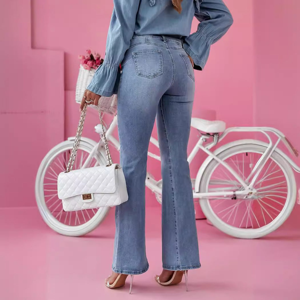 Damen Skinny Jeans Modische Lange