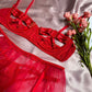 Biancheria intima pesante con lacci alla moda da donna