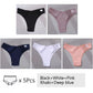 Set da 5 pezzi di mutandine da donna in cotone, intimo M-XL Comfo