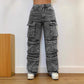 Lässige Jeans für Damen mit Taschen und Diamant-Overalls