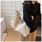 Capacity Leather Shoulder Bag Shopper Harajuku Simple Handbag