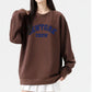 Printed Plush Loose Fitting Sweater For Women