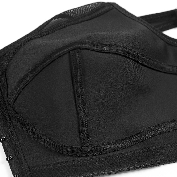Damen-BH ohne Stahlring, Spitze, große Körbchen, Knopfleiste vorne, dünn, Übergröße