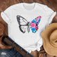 Loose Large Fashion Butterfly T Shirt Personality Trend Bottoming Shirt