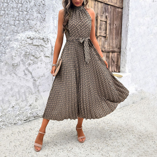 Abito attillato senza maniche, elegante, da donna
