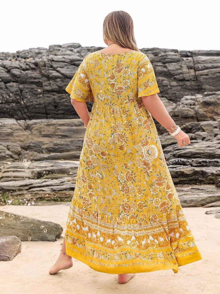 Bohemian Leisure Vacation Women's Full-length Dress