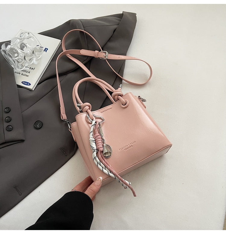 Damen Messenger Bag Mode Tragbare One-Shoulder Bucket Bag
