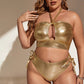 Costume da bagno con spacco sul retro per donna taglie forti