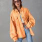 Casual Long Sleeve Denim Coat