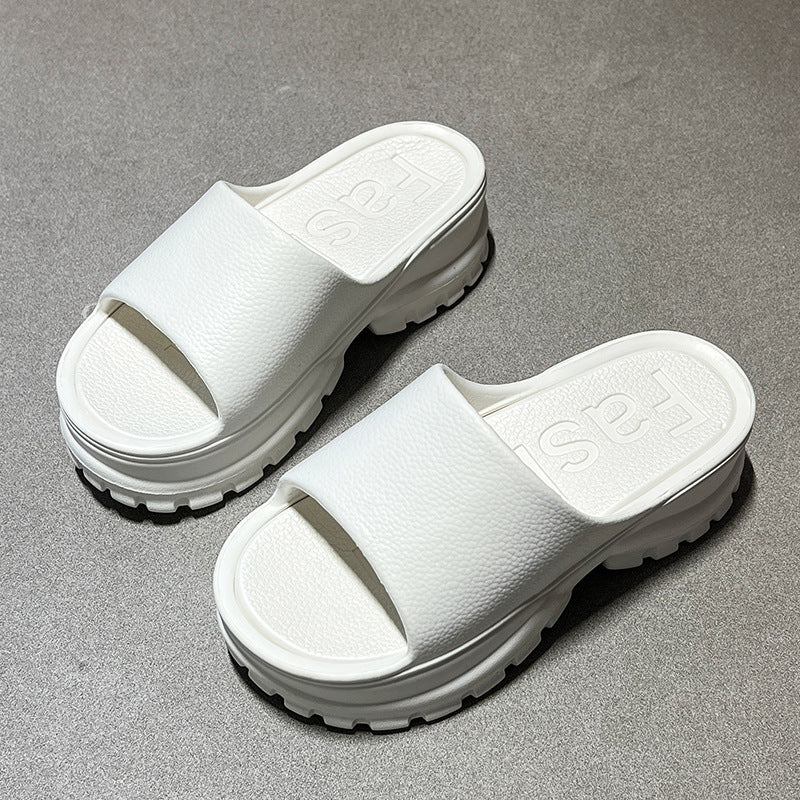 Ciabatte da spiaggia casual alla moda da donna con plateau