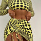 Dreiteiliger Badeanzug mit Polka Dots für Damen
