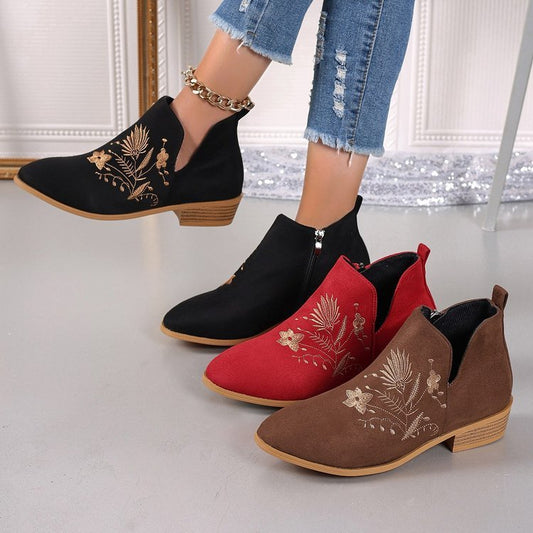 High Heel Spitz zulaufende Stiefeletten Damen