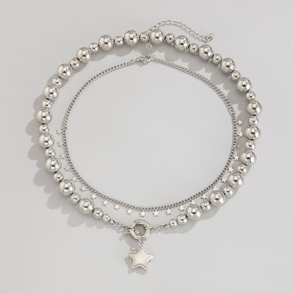 Simple Five-pointed Star Alloy Pendant Neck Accessories Fashion